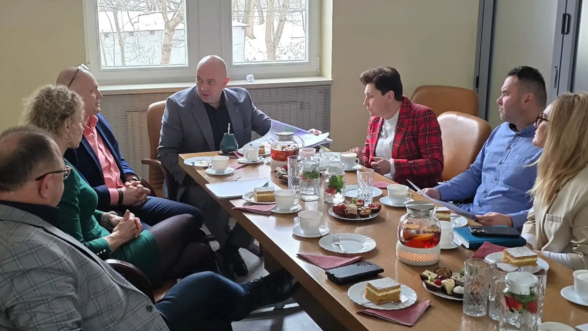 Spotkanie Wójta Gminy Mogilany z samorządowcami ws. budowy sieci wodociągowej